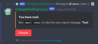 unread message notification